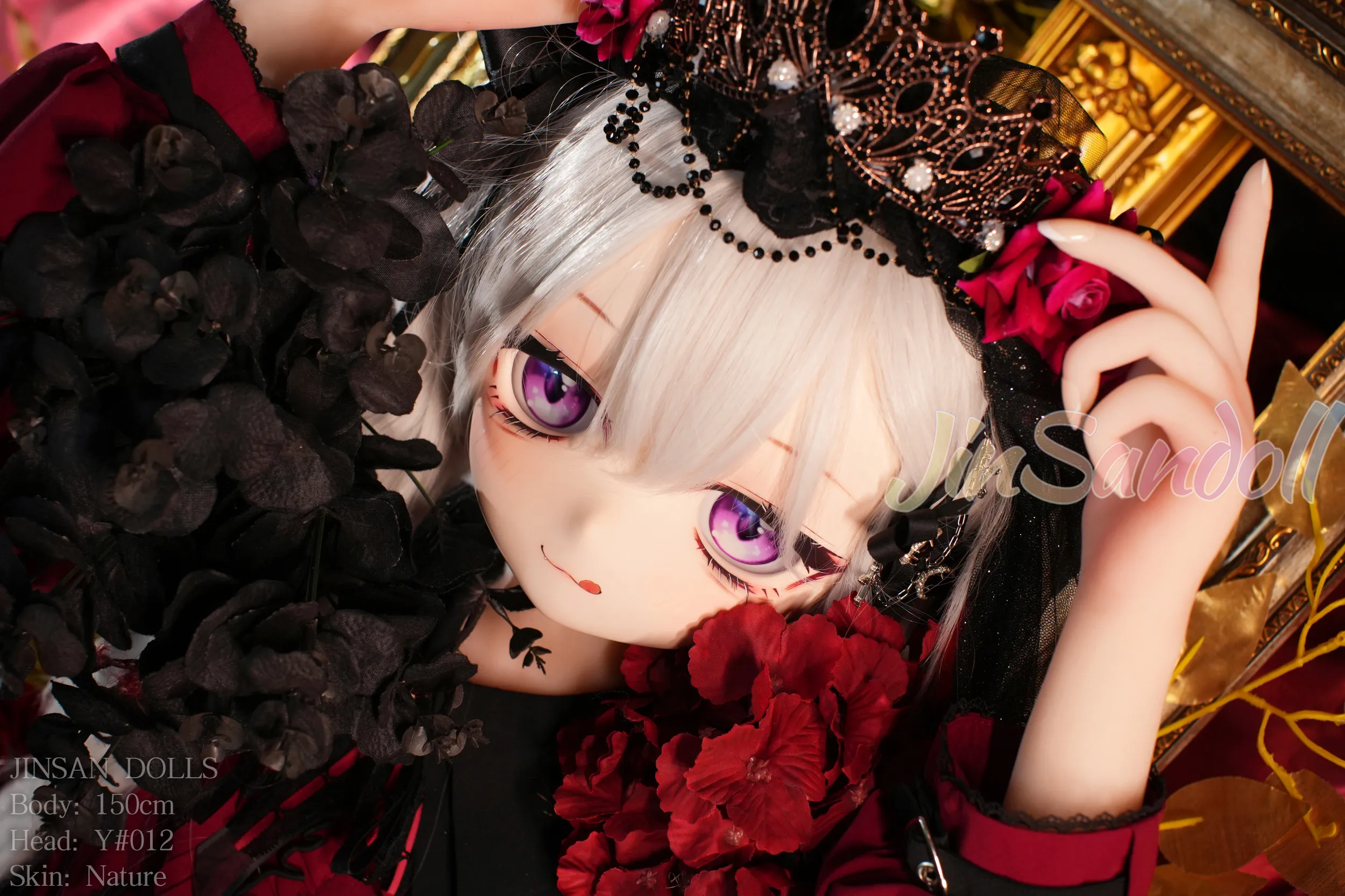150cm (4ft11) A-Cup Anime lifelike love doll PVC head sculpt + S-TPE body Sex Doll Head #Y012